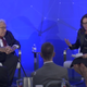 Kissinger with moderator Nadia Schadlow.